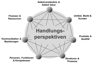 Abb. 1: Gestaltung der Organisation: Handlungsperspektiven