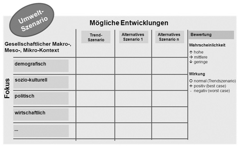 Abb. 9: Umweltszenario - Entwicklungsschema